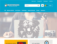 Tablet Screenshot of mcstickers.nl